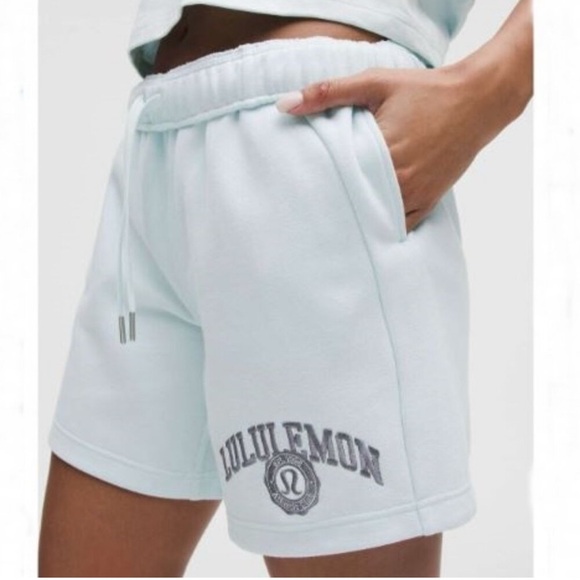 lululemon athletica Pants - Lululemon Athletica Blue Athletic Shorts with Elastic Waistband